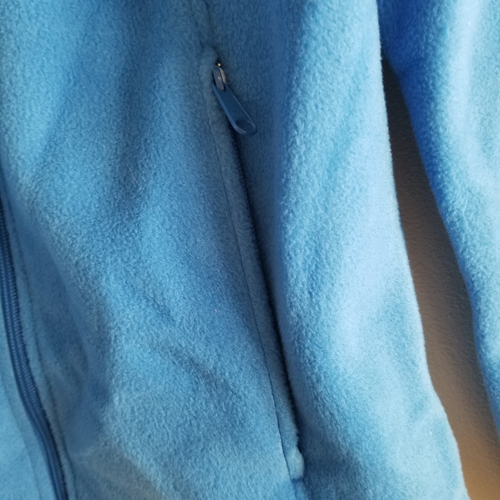 COLUMBIA BLUE FLEECE ZIP UP JACKET - Picture 4 of 6
